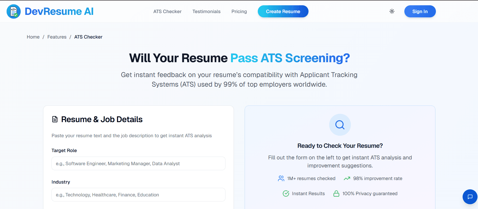 Advaced ATS Analysis